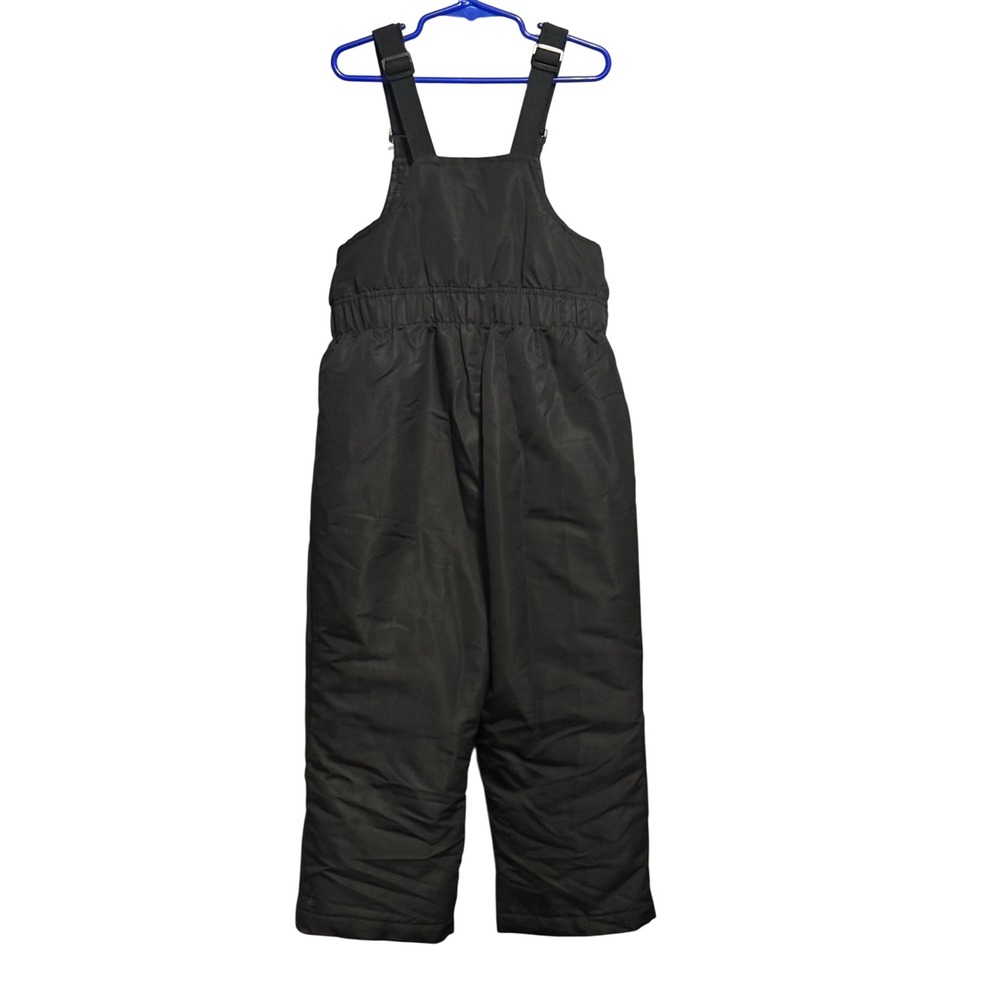 Wonder Nation Kids Black Soot Insulated‎ Snow Bibs Overalls 5T NP5 Winterwear - Picture 2 of 6